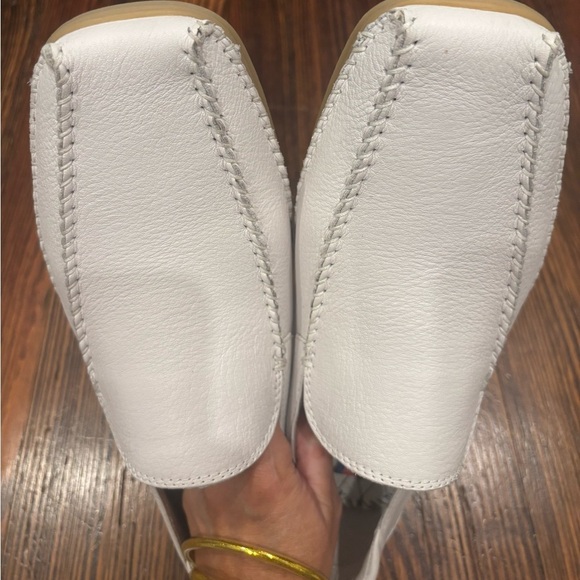 Stacy Adams Men’s White Leather Slide On Loafer Sz 10 Model 53242-07 - Picture 2 of 8